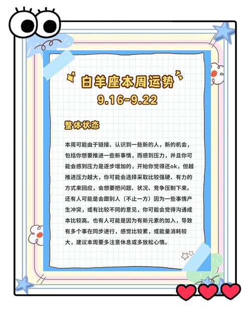 未来6天白羊座运势预测(白羊座未来一周运势)